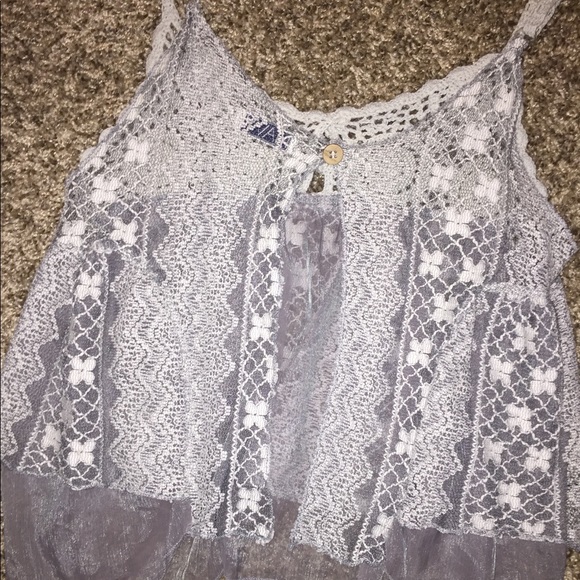 Light & dark grey crop top - Picture 6 of 7